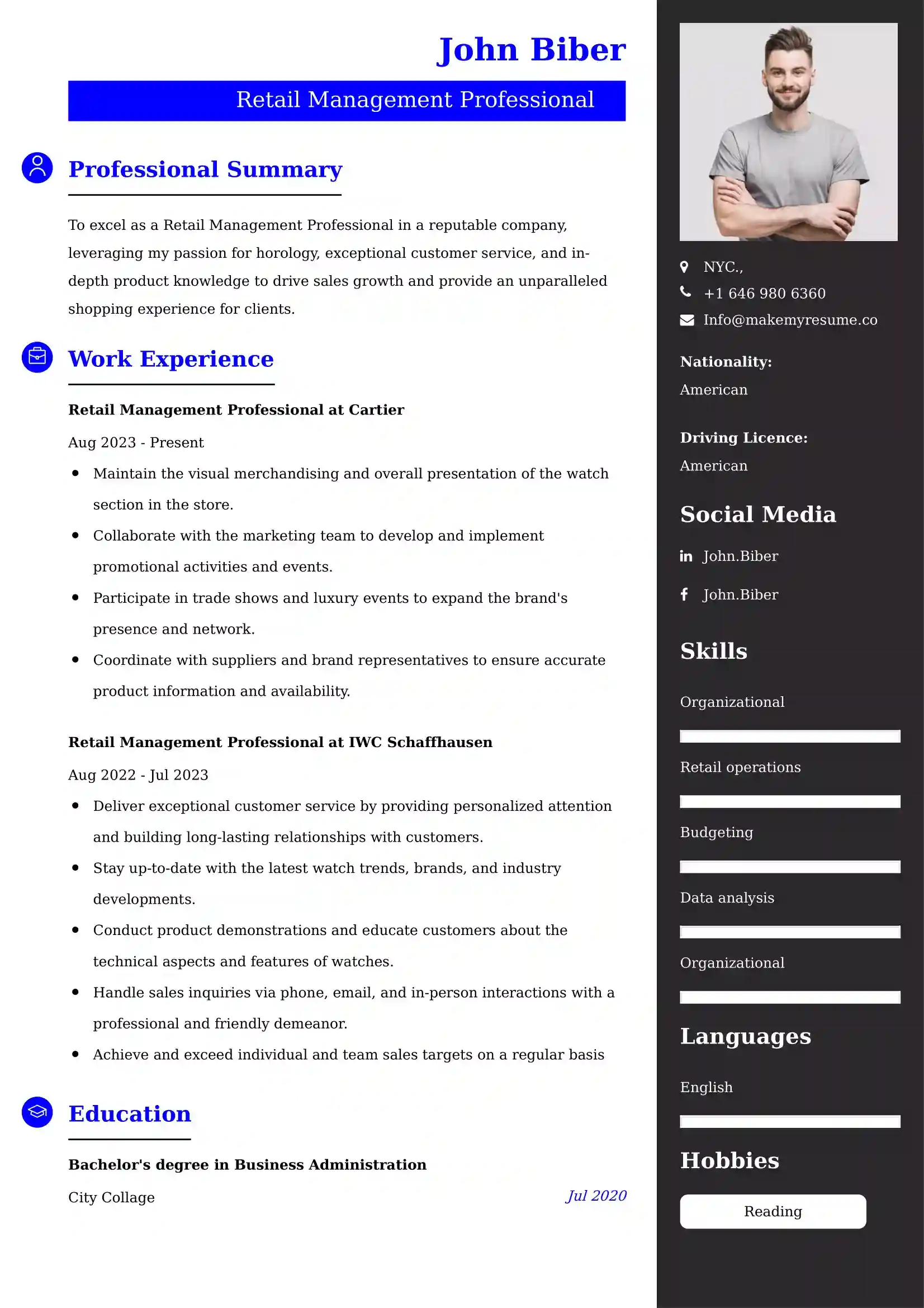 Convenience Store Clerk CV Examples Malaysia